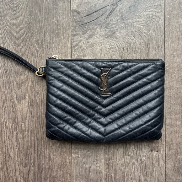 Yves Saint Laurent Handbags - YSL CASSANDRE MATELASSÉ A5 Wristlet Pouch